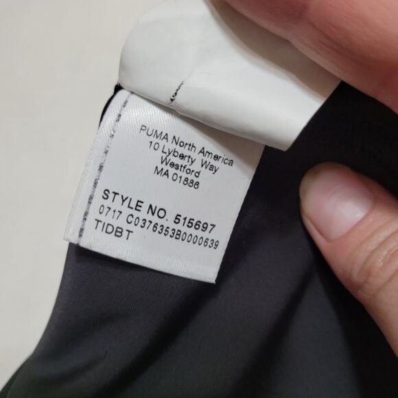 Puma Women's XS Nocturnal Long Sleeve Shirt Black Velvet Dry Cell Style 515697 - Picture 4 of 10